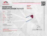1.46 Carats Red Garnet Trilliant Shape